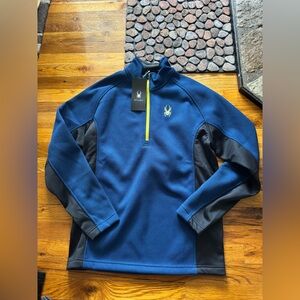 Spyder Men's Blue and Gray Performance Jacket